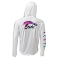 thumbnail image 1 of SCALES Chasing Skirts Hooded Long Sleeve Performance Shirt White, Large Hoodie, 1 of 5