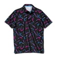 thumbnail image 1 of SCALES Chasing Skirts Short Sleeve Polo Black, XLarge, 1 of 8