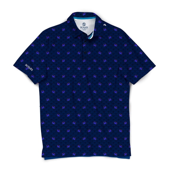 SCALES Crabby Short Sleeve Polo Navy, 2XLarge