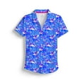 thumbnail image 1 of SCALES Daily Sunshine Womens Short Sleeve Polo White, Blue, XLarge, 1 of 8