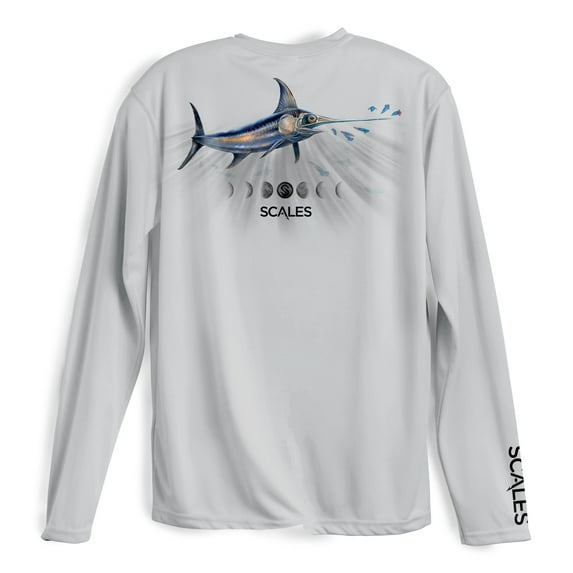 SCALES Deep Sword Long Sleeve Performance Grey, Medium