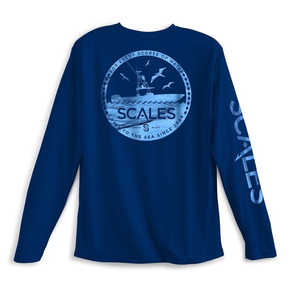 SCALES Frenzy Performance Long Sleeve Navy, 3XLarge
