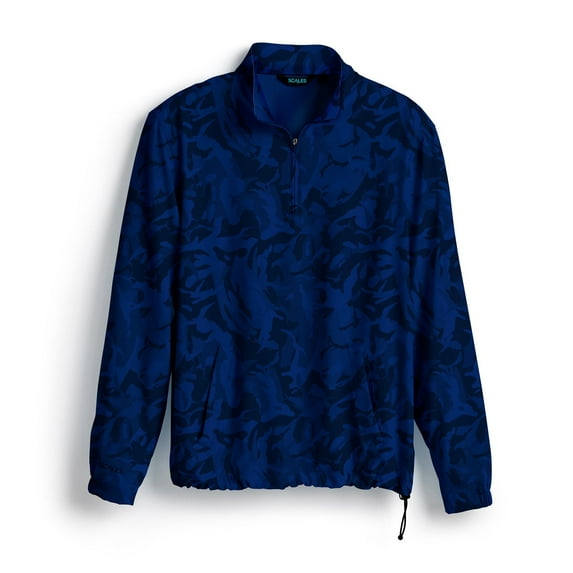 SCALES Frigate Camo Quarter-Zip Frigate Camo Navy, 3XLarge Jackets