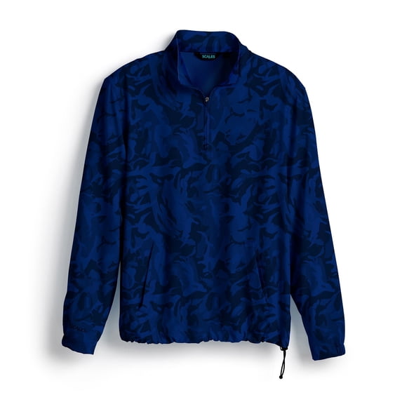 SCALES Frigate Camo Quarter-Zip Frigate Camo Navy, XLarge Jackets