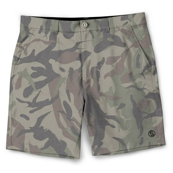 SCALES Frigate Camo Walkshorts Wash Khaki Camo, 42