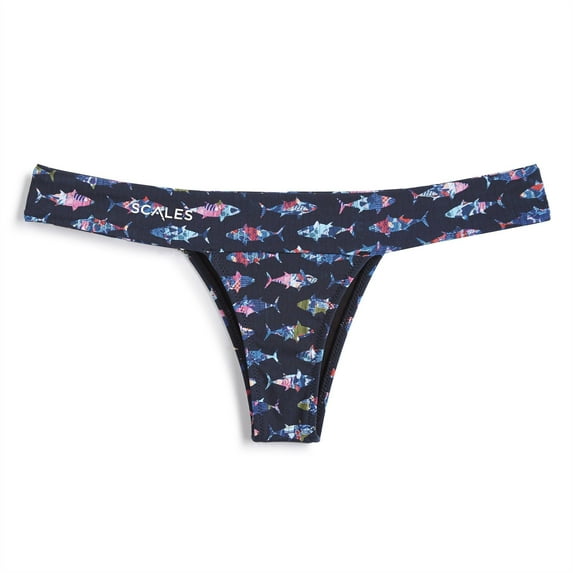 SCALES Girly Tuna Banded Bottom Navy, XLarge Swimwear