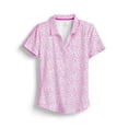 thumbnail image 1 of SCALES Jaws Womens Short Sleeve Polo White, Hot Pink, XSmall, 1 of 3