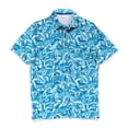 thumbnail image 1 of SCALES Jungle Sail Short Sleeve Polo Royal, Small, 1 of 9
