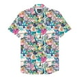 thumbnail image 1 of SCALES Mahalo Tourist Short Sleeve Button Down White, Small Buttondown Shirt, 1 of 1