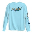 thumbnail image 1 of SCALES Men's 808 Marlin Sleeve Performance Shirt Light Blue, Medium Long Sleeve Shirt, 1 of 4