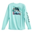 thumbnail image 1 of SCALES Men's Sail Dream Sleeve Performance Shirt Seafoam, Medium Long Sleeve Shirt, 1 of 3