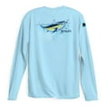 thumbnail image 1 of SCALES Men's Tuna Frenzy Sleeve Performance Shirt Light Blue, 2XLarge Long Sleeve Shirt, 1 of 4
