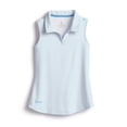 thumbnail image 1 of SCALES Nautical Sail Womens Sleeveless Polo White, Powder Blue, XSmall, 1 of 9