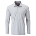 thumbnail image 1 of SCALES Offshore Core Long Polo Grey, Small Full Sleeve, 1 of 4