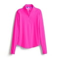 thumbnail image 1 of SCALES Offshore Core Womens Sleeve Quarter-Zip Hot Pink, XSmall Long Sleeve Shirt, 1 of 5