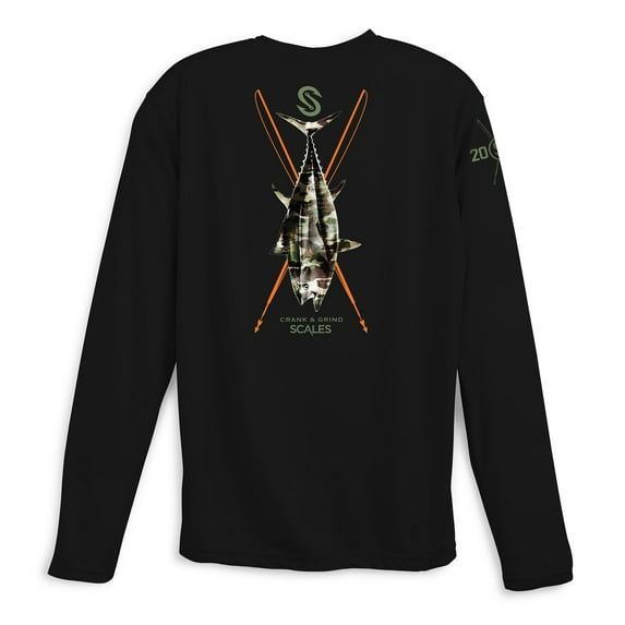 SCALES PRO Crank & Grind Performance Black, 2XLarge Long Sleeve