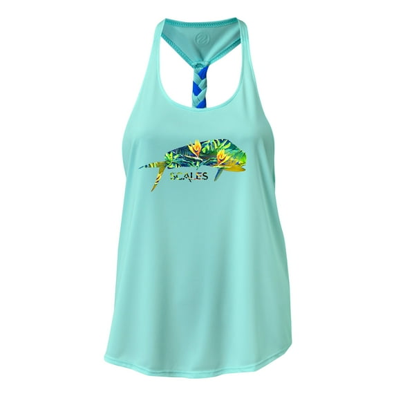SCALES PRO Island Hopper Womens Performance Tank Seafoam, Small Tanks
