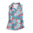 thumbnail image 1 of SCALES Palm City Womens Sleeveless Polo Coral, Small, 1 of 9