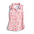 thumbnail image 1 of SCALES Palm City Womens Sleeveless Polo White, Coral, Large, 1 of 9