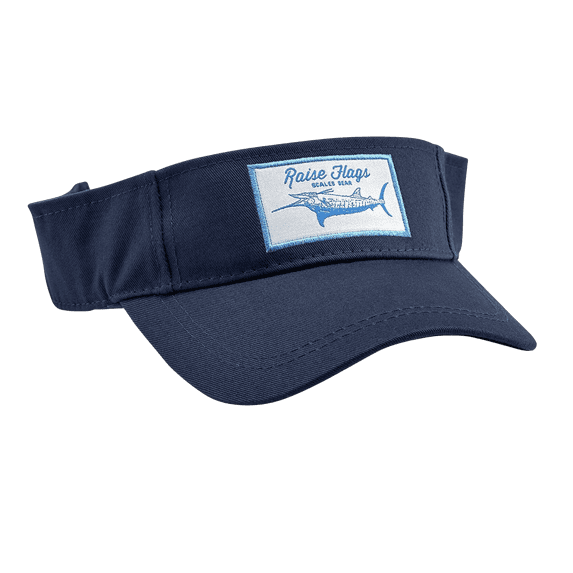 SCALES Raise Flags Marlin Visor Ocean Navy