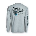 thumbnail image 1 of SCALES Sea Sick Active Performance Long Sleeve Grey Heather, XLarge, 1 of 9