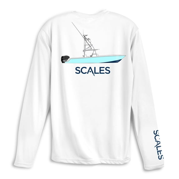 SCALES Team Scales Long Sleeve Performance White, Medium