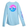 thumbnail image 1 of SCALES Tide Dye Flyer Womens Performance Shirt Light Blue, XLarge Long Sleeve Shirt, 1 of 6