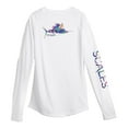 thumbnail image 1 of SCALES Tropical Sailfish Womens Long Sleeve Performance White, XLarge, 1 of 3