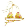 thumbnail image 1 of SCALES Tropical Slam Bimini Twist Top Yellow, Small Swimwear, 1 of 3