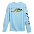 thumbnail image 1 of SCALES Tropical Tuna Performance Grey, Small Long Sleeve, 1 of 4