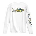 thumbnail image 1 of SCALES Tropical Tuna Youth PRO Long Sleeve Performance White, Medium, 1 of 2