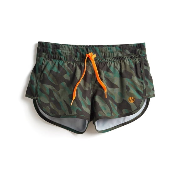 SCALES True Camo Womens Boardshorts Camo Green, Large