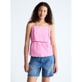 thumbnail image 1 of Free Assembly Women's Embroidered Cotton Tank Top with Peplum Hem, Sizes XS-XXL, 1 of 6
