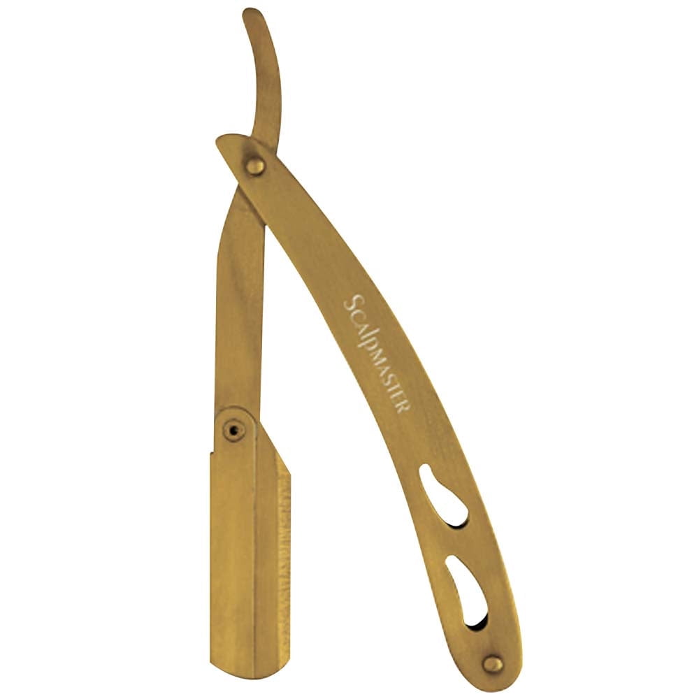 Gold Straight Razer SCALPMASTER STRAIGHT RAZOR - GOLD - Walmart.com