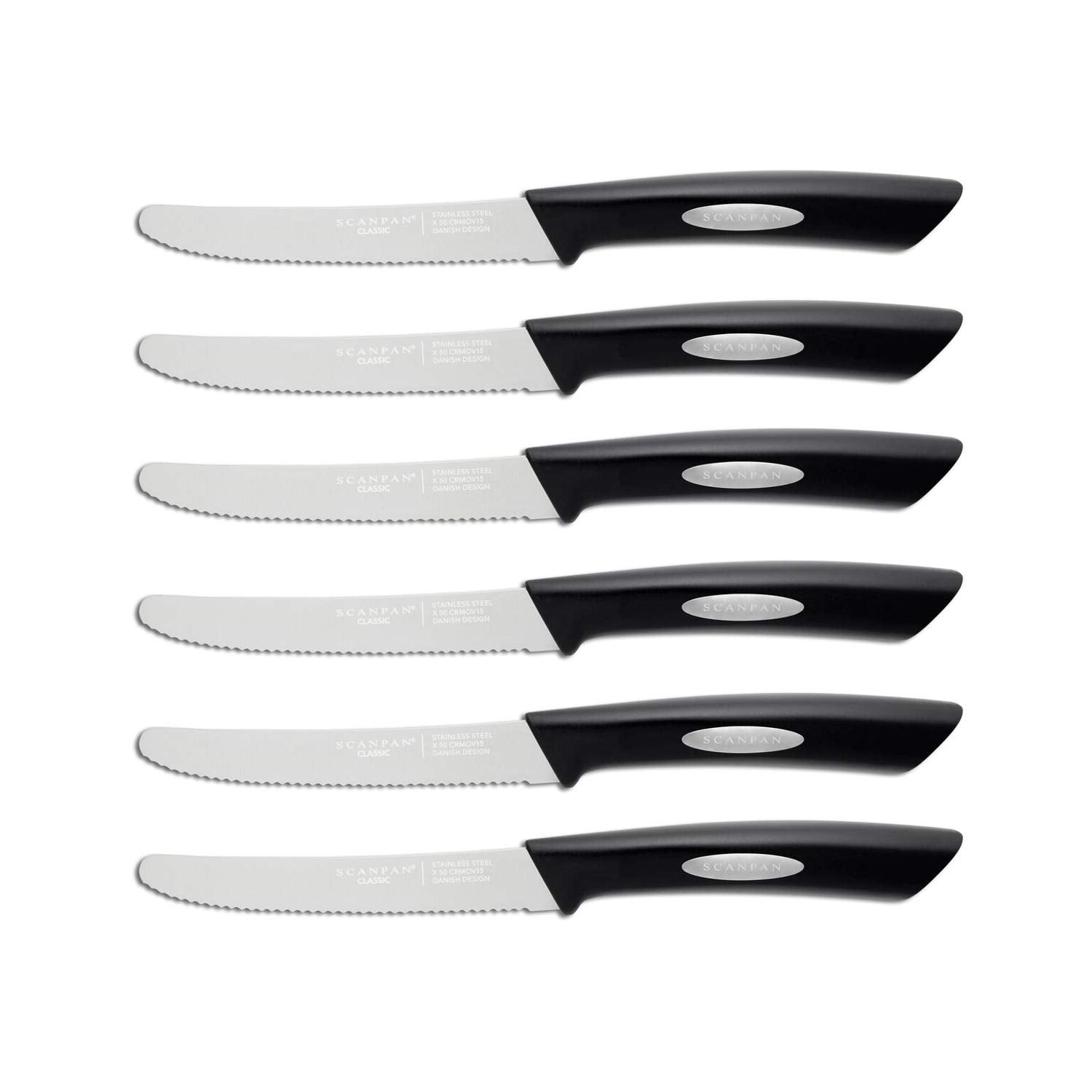 Scanpan CLASSIC Steak Knife Set, Silver