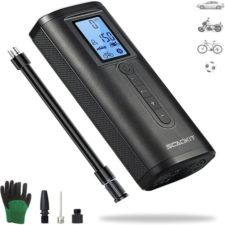 Digital Air Compressor Tire Inflator, Built-in LED Light, Portable 12V 120W 150PSI Car Air Pump Auto Tire Pump w/ Intelligent memory Function for Car Tires, Bicycles and Other Inflatables Digital Air Compressor Tire Inflator, Built-in LED Light, Portable 12V 120W 150PSI Car Air Pump Auto Tire Pump w/ Intelligent memory Function for Car Tires, Bicycles and Other Inflatables