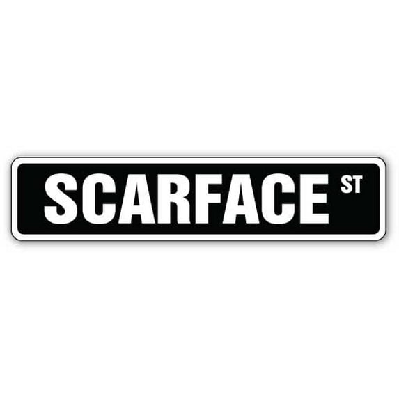 SCARFACE Street Sign mafia italian mobster joke Capone | Indoor/Outdoor | 36" Wide