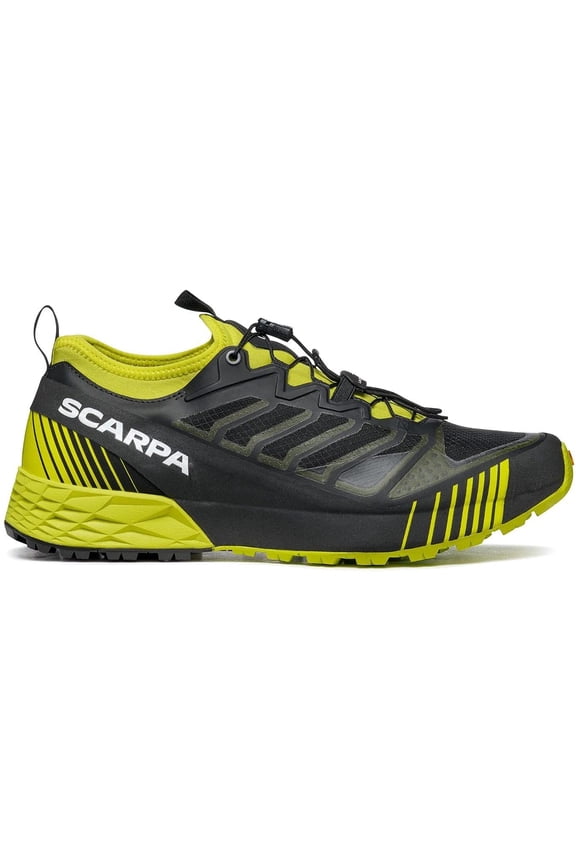 Mens Ribelle Run Trail Shoes for Hiking and Trail Running 8-8.5 Women/7-7.5 Men Black/Lime