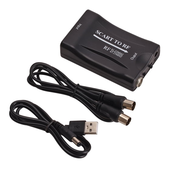 SCART To RF RF Output Video Converter RF67.25Mhz 61.25Mhz SCART Box To Old TV