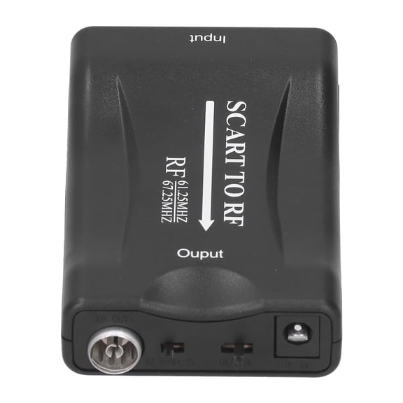 SCART Video Converter For RF Output, Boosts Signal Up To 1000m, Includes RF Cable  USB Power