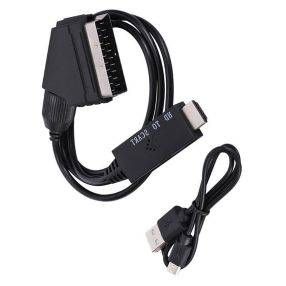 SCART to Converter 1080P 60Hz 720P 60Hz Video Converter SCART to HDTV Adapter SCART Converter Video Connection Cable