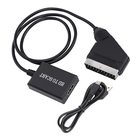 SCART to HDTV Converters Featuring Integrated Sound Video Output 1080P 720p Resolution Clear Images Portable Unit