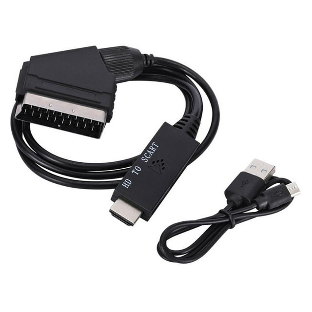 SCART zu HDMI Konverter SCART auf HDMI Adapter Video.Audio-Konverter Videokabel- O2C1