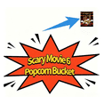 thumbnail image 1 of SCARY MOVIE 6 Popcorn Bucket, Reusable Party Snack Tub for Indoor Entertainment Setups, Streaming Marathons and Family Activity Room Decorations, 1 of 5