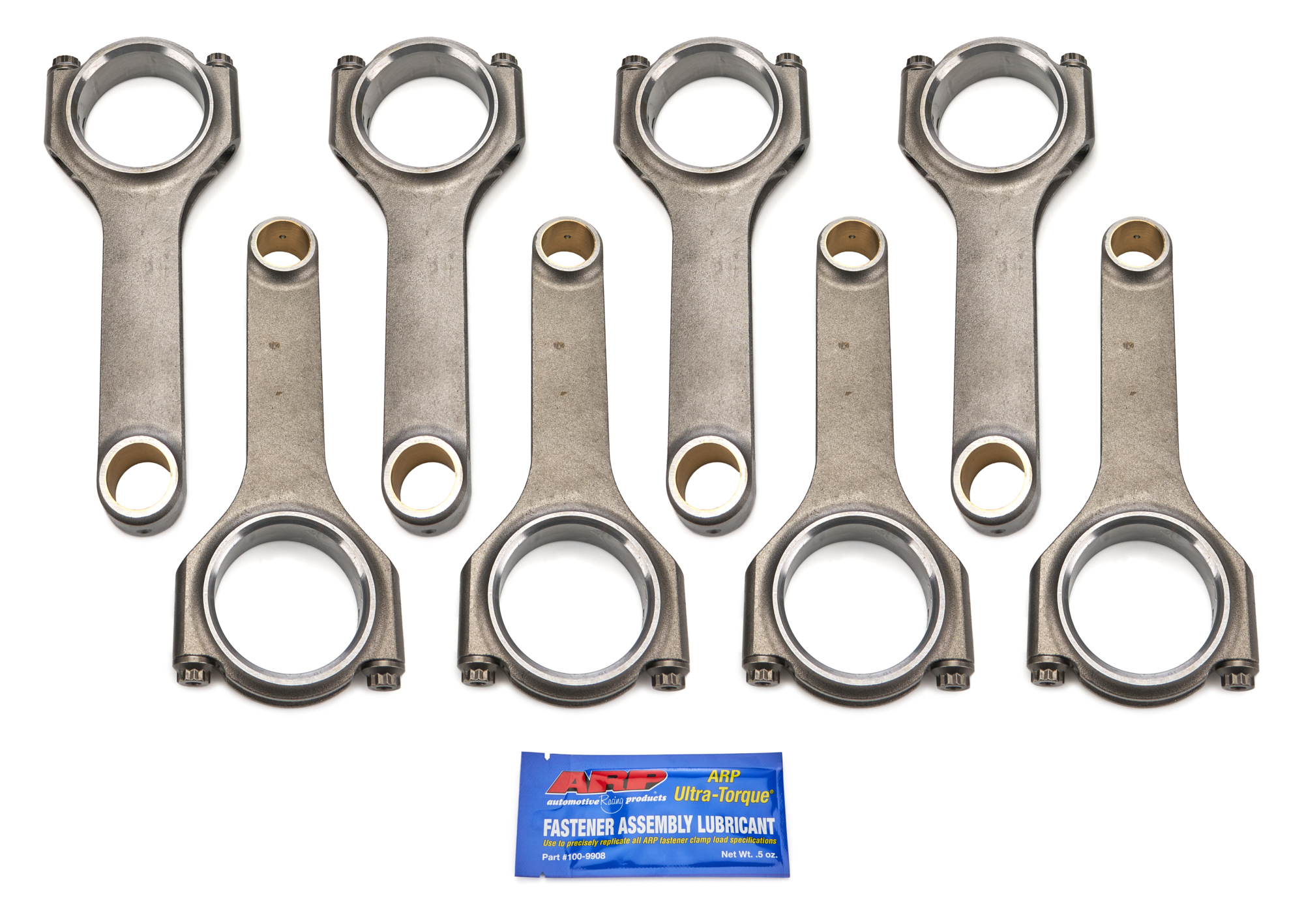 SCAT ENTERPRISES SBC 4340 Forged H-Beam Rods 6.125 w/ARP2000 partNumber: 2-350-6125-2100-SA