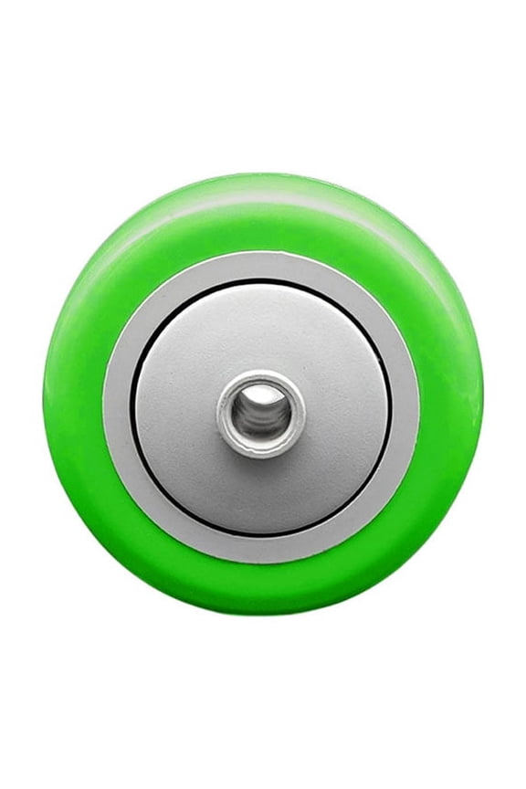SCC - 3" Green Poly on Polyolefin Wheel Only - 3/8" Bore - 300 lbs Capacity
