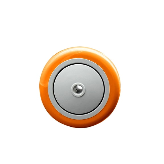 SCC - 4" Orange Poly on Polyolefin Wheel Only - 3/8" Bore - 350 lbs Capacity