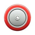 thumbnail image 1 of SCC - 4" Red Poly on Polyolefin Wheel Only - 3/8" Bore - 350 lbs Capacity, 1 of 2