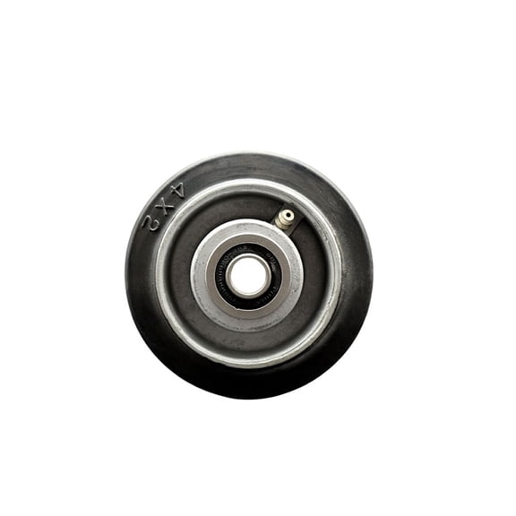 SCC - 4" Rubber on Aluminum Wheel Only w/Ball Bearing-1/2" Bore-400 lbs Capacity