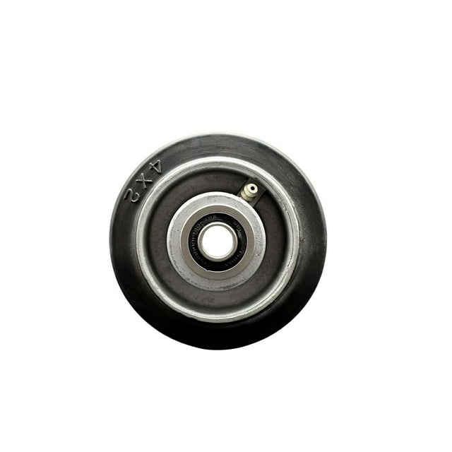 SCC - 4" Rubber on Aluminum Wheel Only w/Ball Bearing-1/2" Bore-400 lbs Capacity